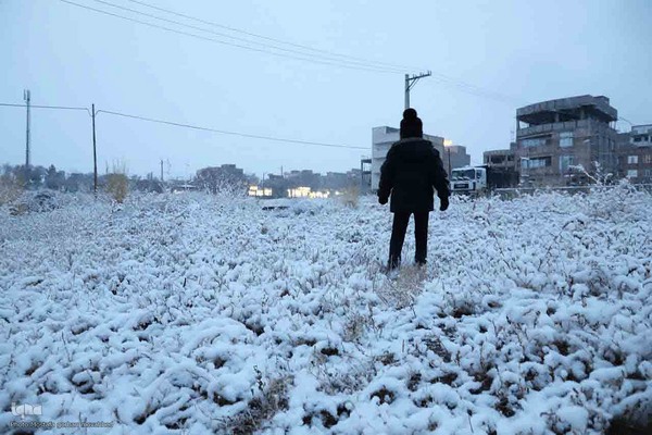 بارش برف در شهرستان اهر
