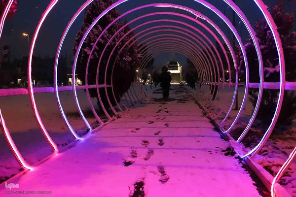 بارش برف در شهرستان اهر