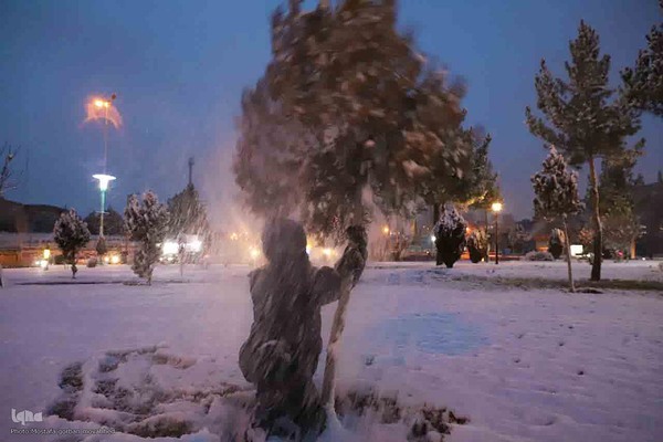 بارش برف در شهرستان اهر