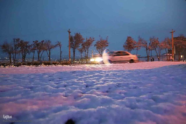 بارش برف در شهرستان اهر