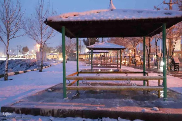 بارش برف در شهرستان اهر