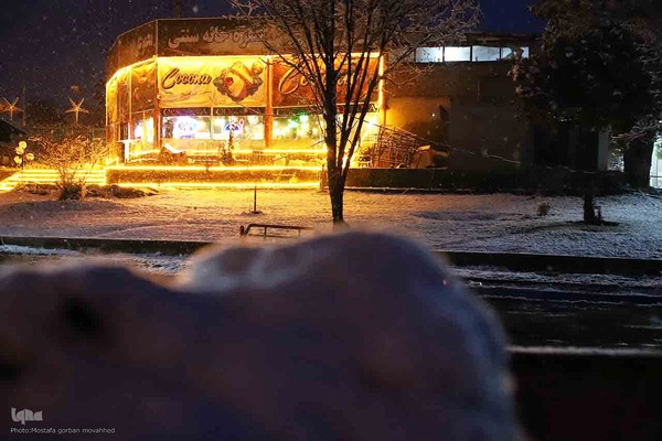 بارش برف در شهرستان اهر