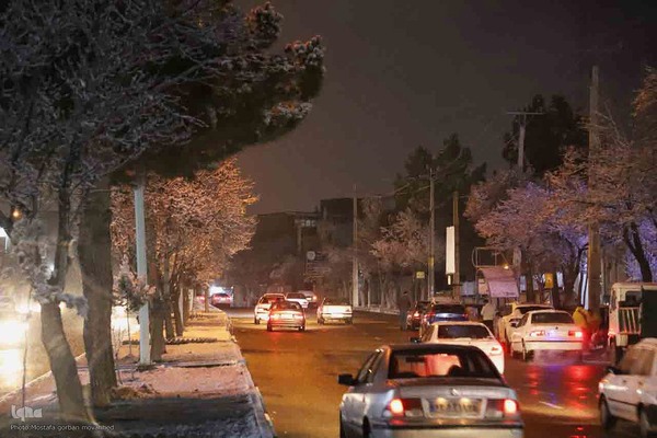 بارش برف در شهرستان اهر