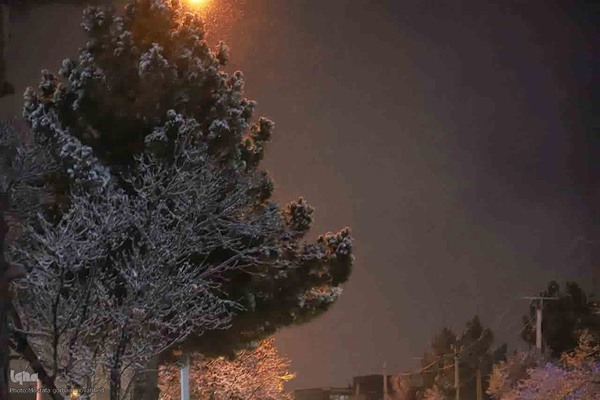 بارش برف در شهرستان اهر