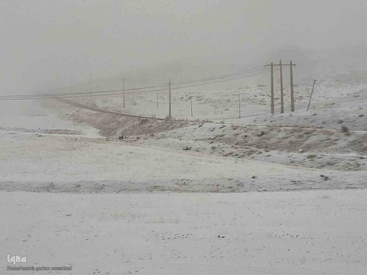 طبیعت برفی ارتفاعات و مناطق روستایی اهر
