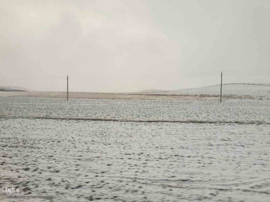 طبیعت برفی ارتفاعات و مناطق روستایی اهر