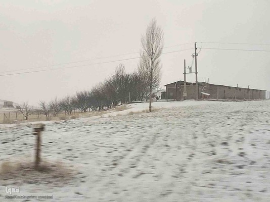 طبیعت برفی ارتفاعات و مناطق روستایی اهر