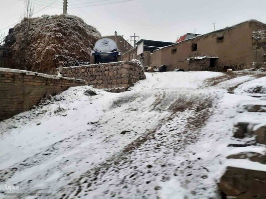 طبیعت برفی ارتفاعات و مناطق روستایی اهر