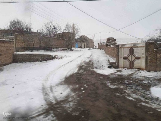 طبیعت برفی ارتفاعات و مناطق روستایی اهر