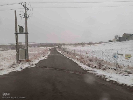 طبیعت برفی ارتفاعات و مناطق روستایی اهر