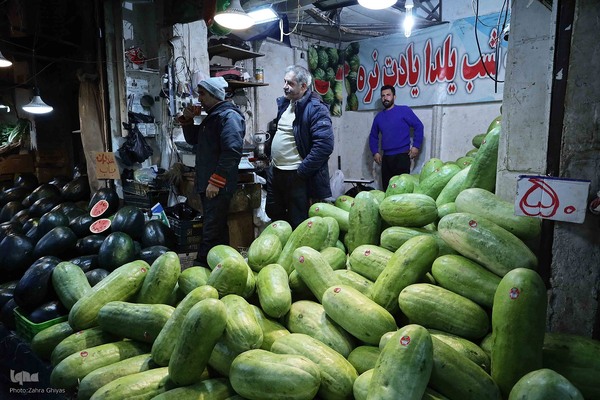 بازار شب یلدا - تبریز