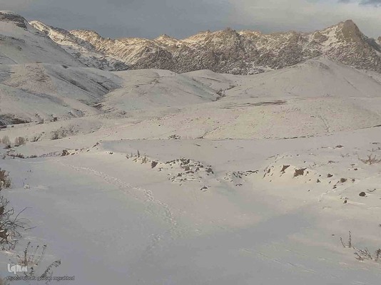 وضعیت راه های روستایی شهرستان اهر در روزهای سرد سال