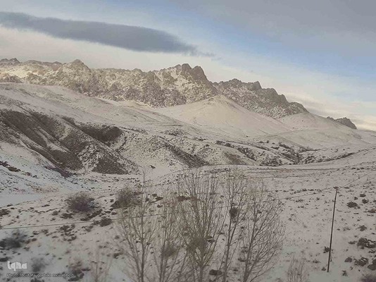 وضعیت راه های روستایی شهرستان اهر در روزهای سرد سال