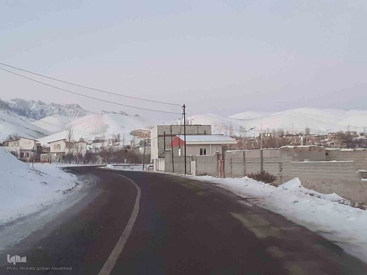 وضعیت راه های روستایی شهرستان اهر در روزهای سرد سال