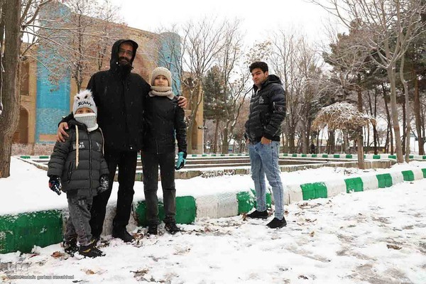 بارش برف در اهر