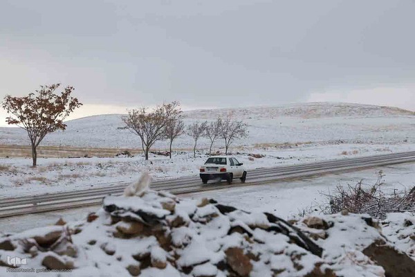 بارش برف در اهر