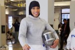 La prima atleta olimpica  Statunitense con l'hijab