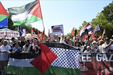 Berlin’de binlerce kişi Fislistin’e destek gösterisine katıldı