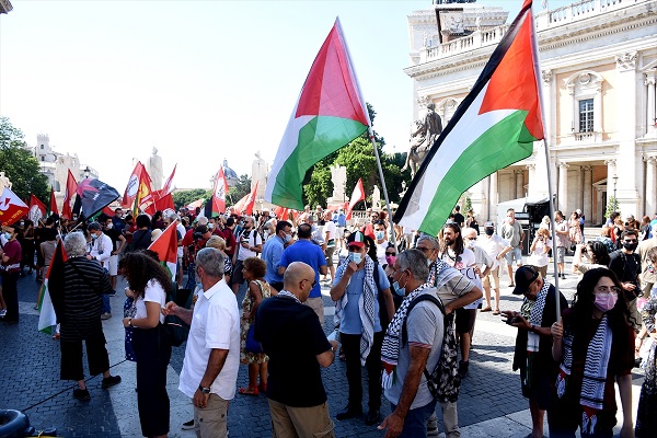 16个意大利城市的公民抗议犹太复国主义政权的吞并计划